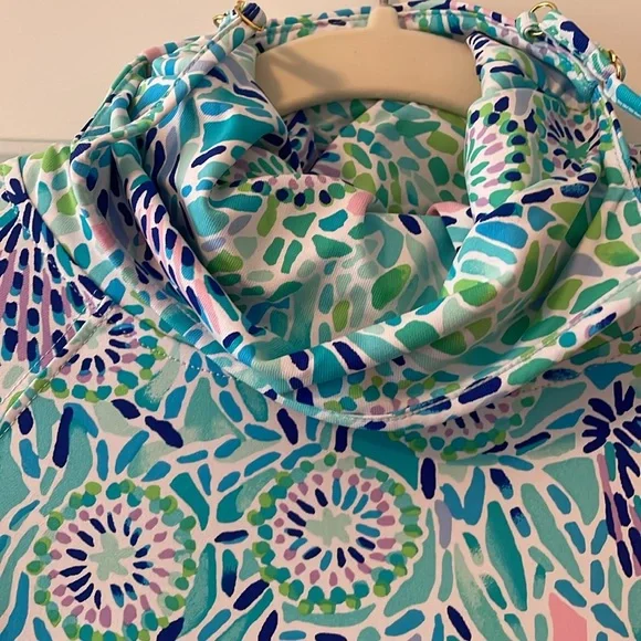 NWT!! Lilly Pulitzer popover Blue Ibiza - Picture 5 of 10